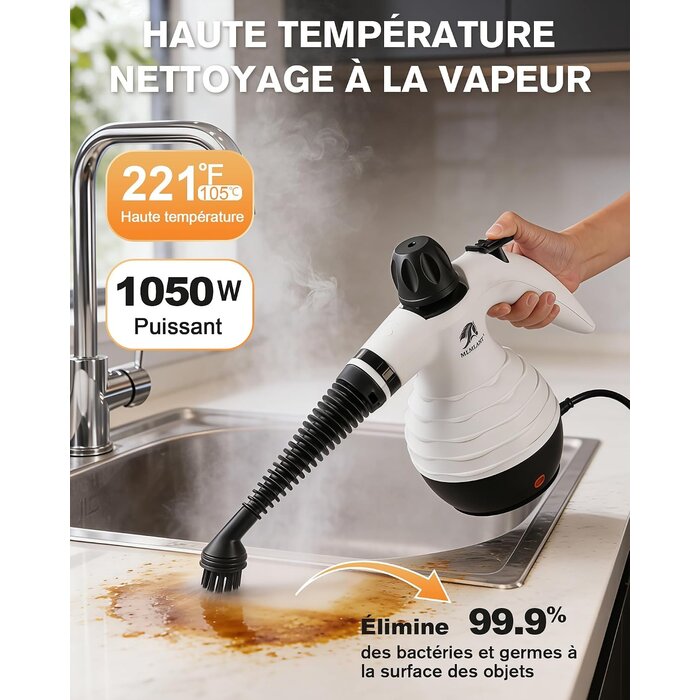 Nettoyeur Vapeur Portable - Jusqu'à 63% de remise sur cet appareil polyvalent