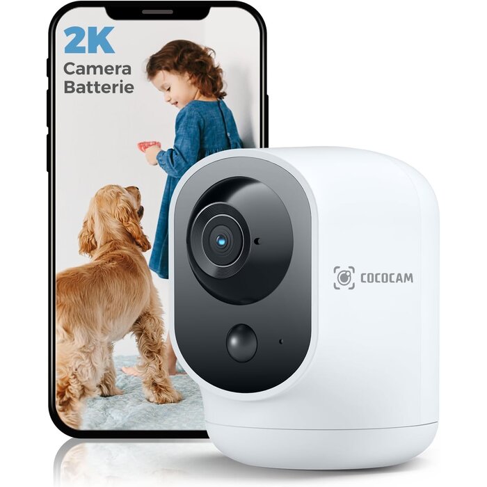 Caméra de surveillance 2K sans fil - Jusqu'à -62% sur votre sécurité