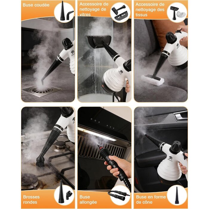 Nettoyeur vapeur portable multifonction - 1050W - Jusqu'à -63% de remise