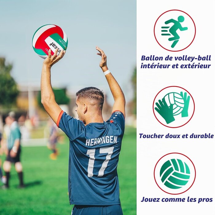 Ballon de Volley-ball Taille 5 - Soft Touch - Jusqu'à -58% de remise