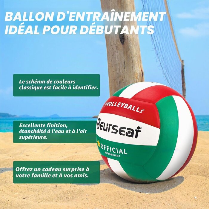 Ballon de Volley-ball Taille 5 - Soft Touch - Jusqu'à -58% de remise