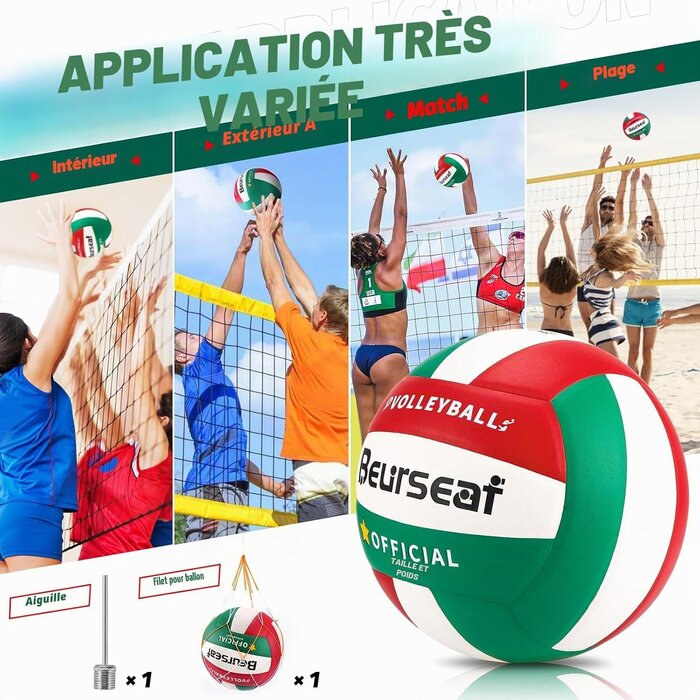 Ballon de Volley-ball Taille 5 - Soft Touch - Jusqu'à -58% de remise