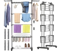 Étendoir à linge vertical 5 niveaux pliable - Jusqu'à -55% sur l'outlet