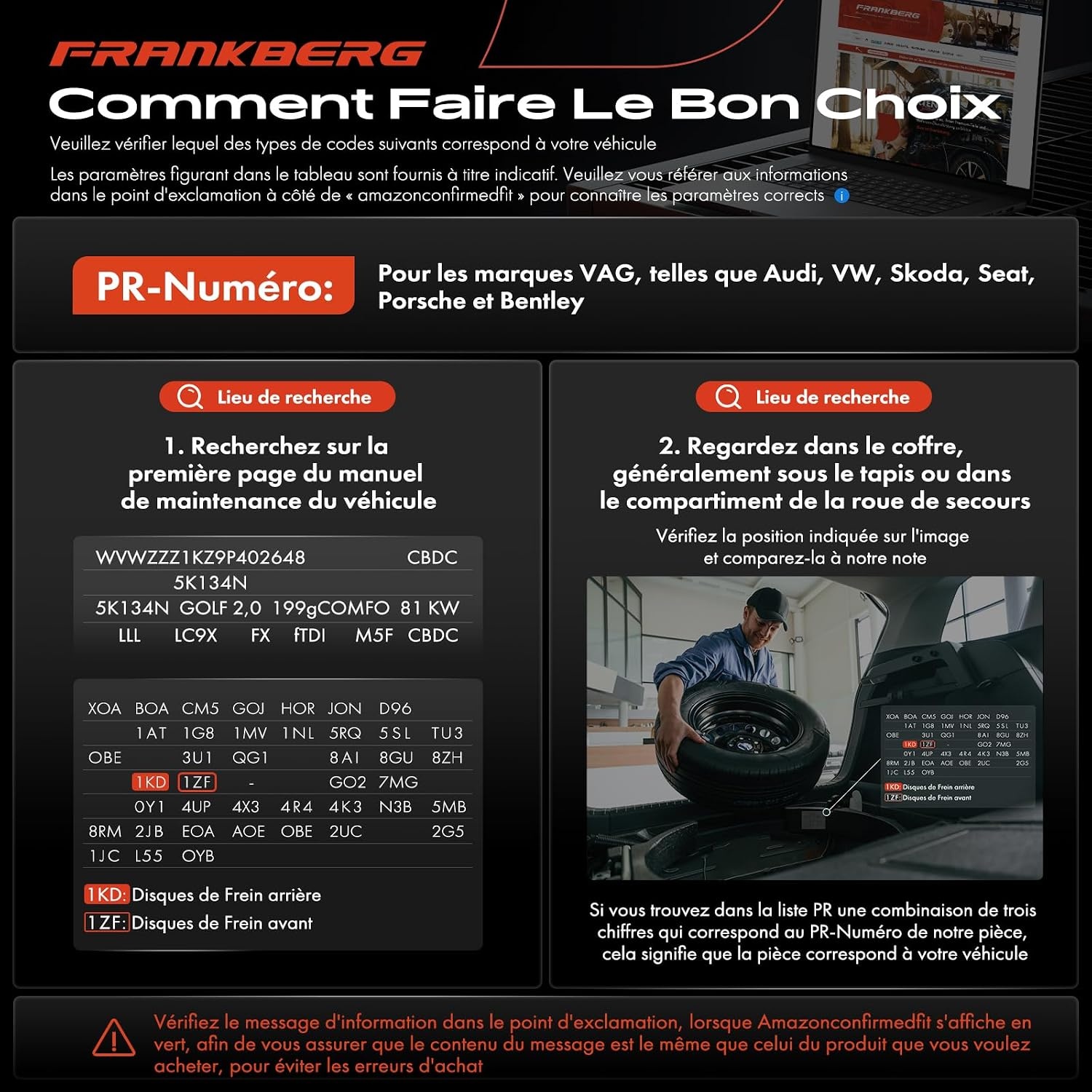 Frankberg Étrier de frein avant compatible avec Audi A5 S5 Quattro 2011-2017 - 73% remise