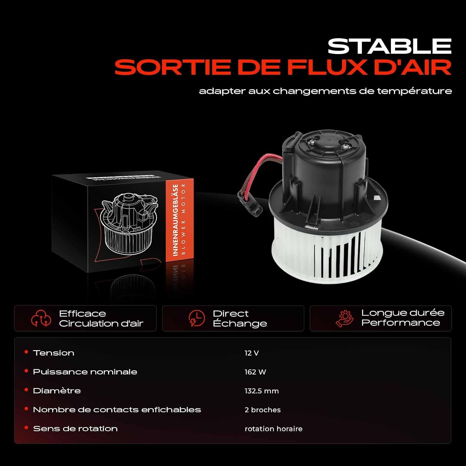 Frankberg Moteur de ventilation compatible avec Land Rover Freelander 2/Evoque - 73% remise