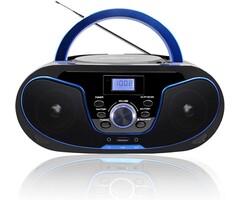 Boombox Enfant Bluetooth & CD - Bleu - Jusqu'à -55%