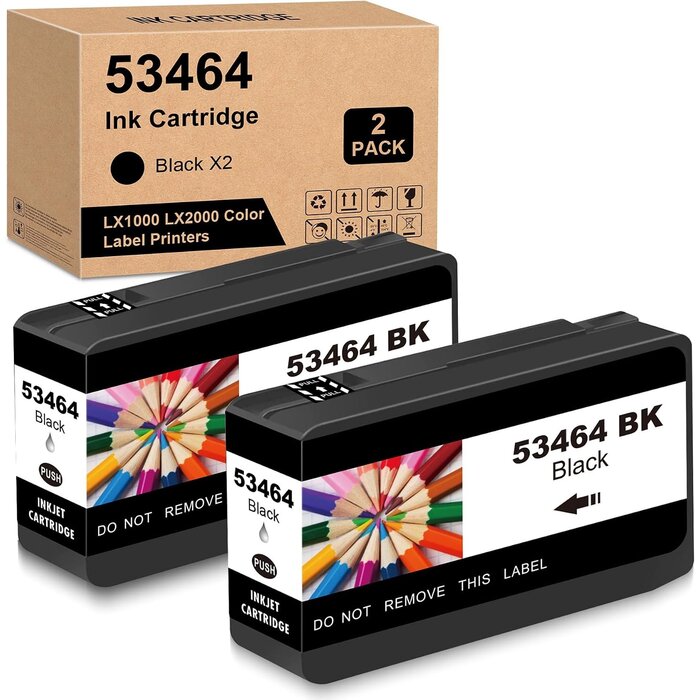 Lot de 2 cartouches d'encre noires compatibles - Jusqu'à -53% de réduction
