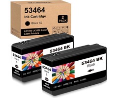 Lot de 2 cartouches d'encre noire pour étiqueteuse - Jusqu'à -46%