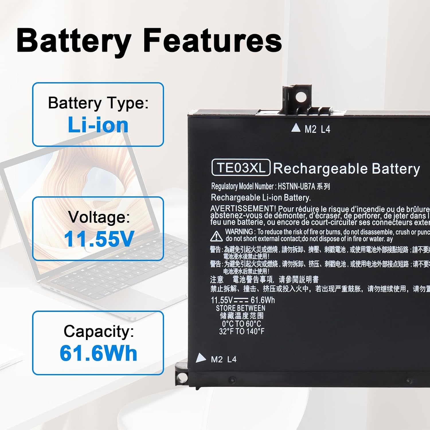 Batterie PC Portable - Jusqu'à -61% sur votre modèle compatible HP