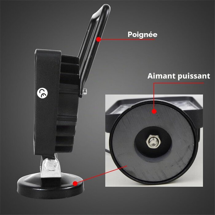 Projecteur LED magnétique 48W - Jusqu'à 60% de remise sur nos modèles outlet