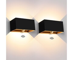 Kingwei Lot de 2 Appliques Murales LED avec Détecteur - 20W - Jusqu'à -52%