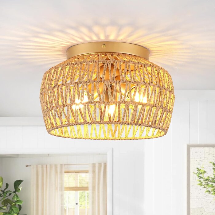 Plafonnier lustre rond doré 3 lampes - Jusqu'à 64% de remise