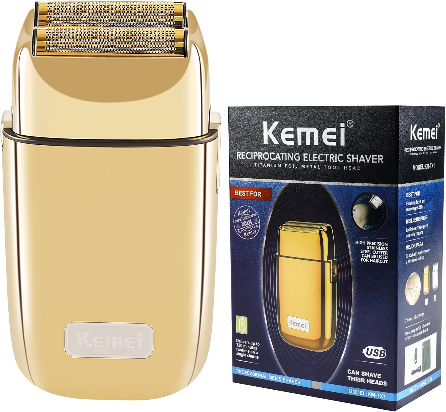 Rasoir électrique professionnel rechargeable - Jusqu'à 61% de réduction