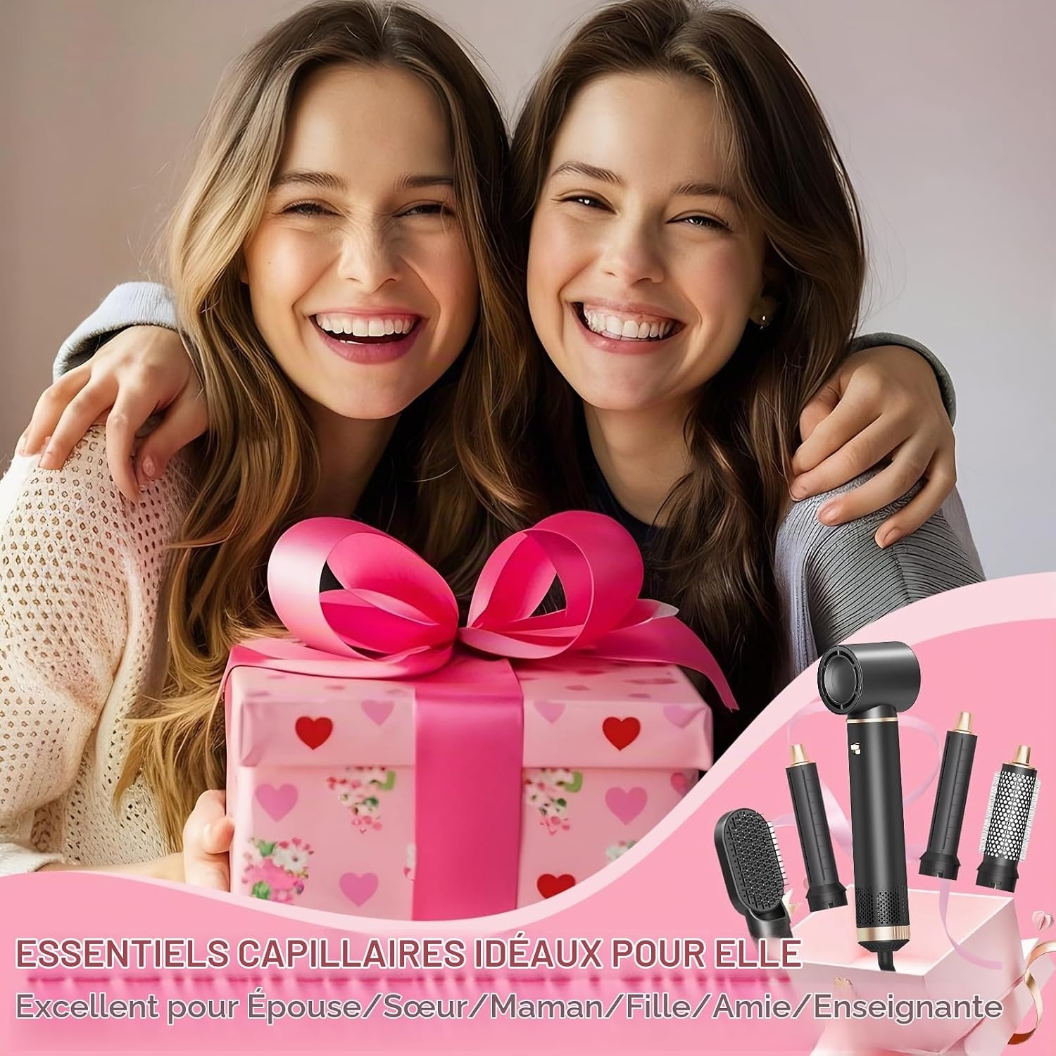 Brosse soufflante 5-en-1 : séchage et coiffage pro jusqu'à -60% !