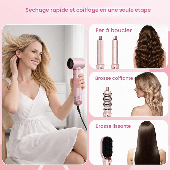 Brosse soufflante 5-en-1 multifonction - Jusqu'à 62% de remise