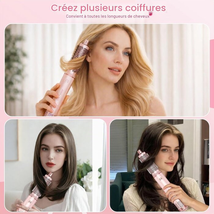 Brosse soufflante 5-en-1 multifonction - Jusqu'à 62% de remise