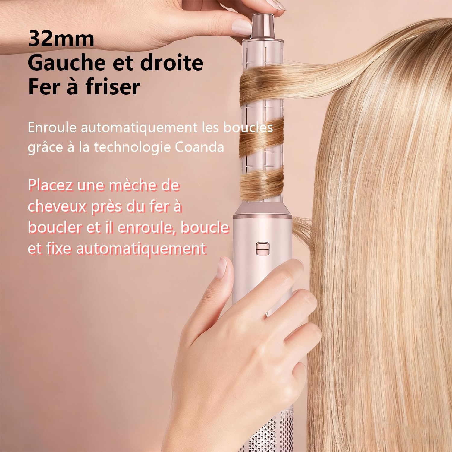 Brosse soufflante 5-en-1 : lissage et boucles - Jusqu'à 60% de réduction