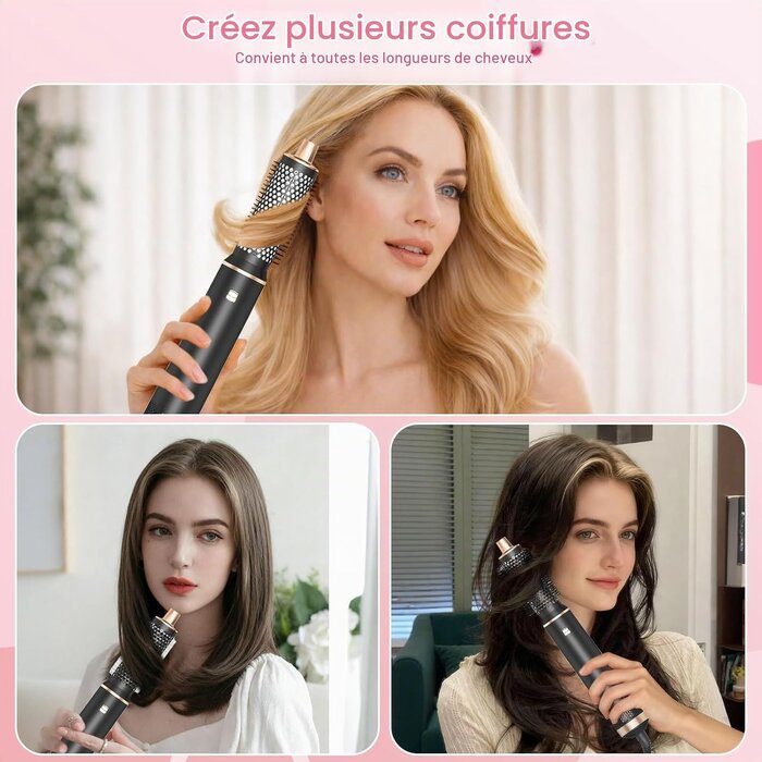 Brosse soufflante 5-en-1 multifonction - Jusqu'à 60% de réduction