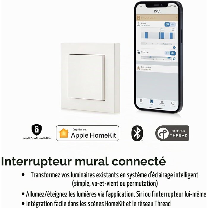 Interrupteur Mural Intelligent Apple HomeKit - Jusqu'à 64% de réduction