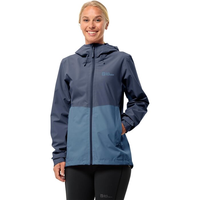 Veste outdoor femme imperméable bleu glacier XS - Jusqu'à 64% de remise