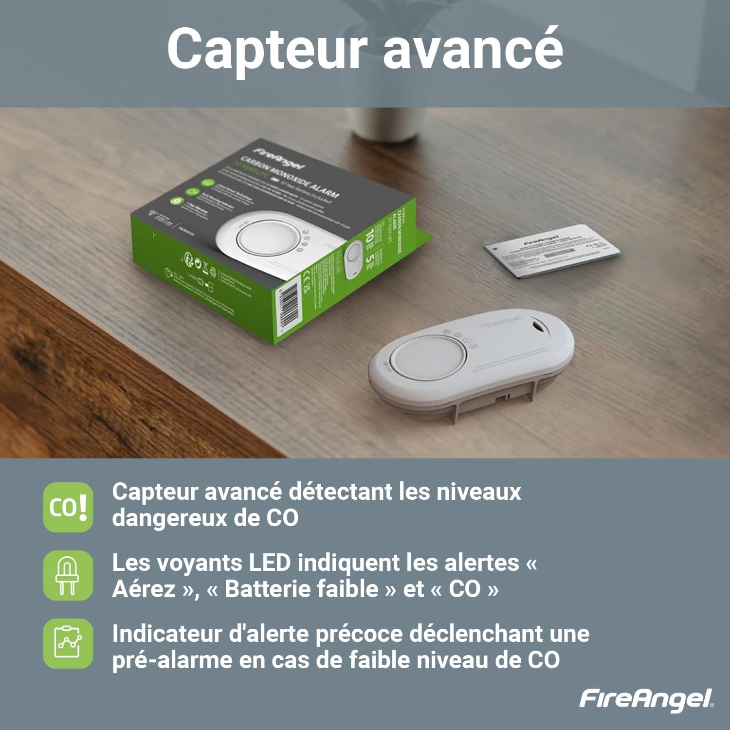 Détecteur de monoxyde de carbone portable - Jusqu'à -59% de réduction