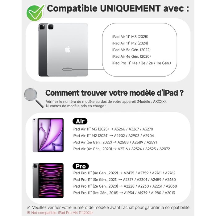 Étui clavier pour iPad Air/Pro 11" - QWERTZ - 61% de remise