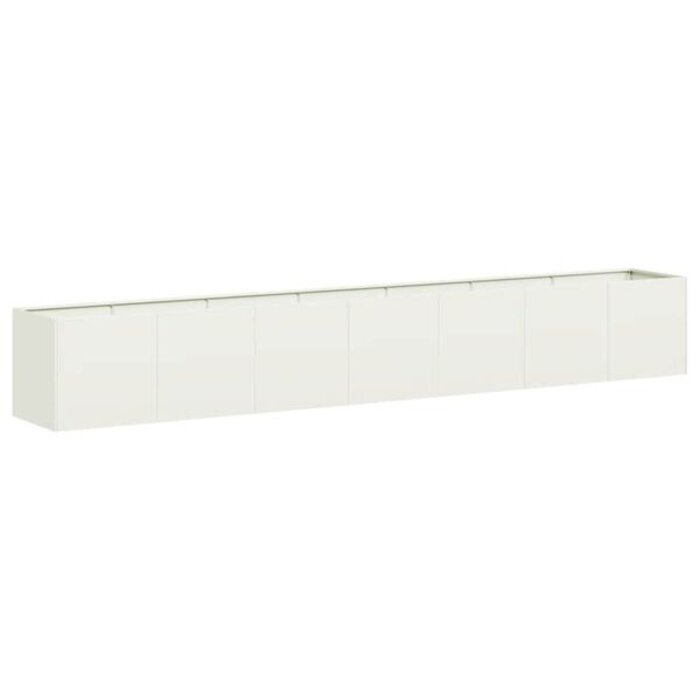 Vidaxl Jardinière XXL en acier blanc 280 cm - Jusqu'à -37% sur votre aménagement