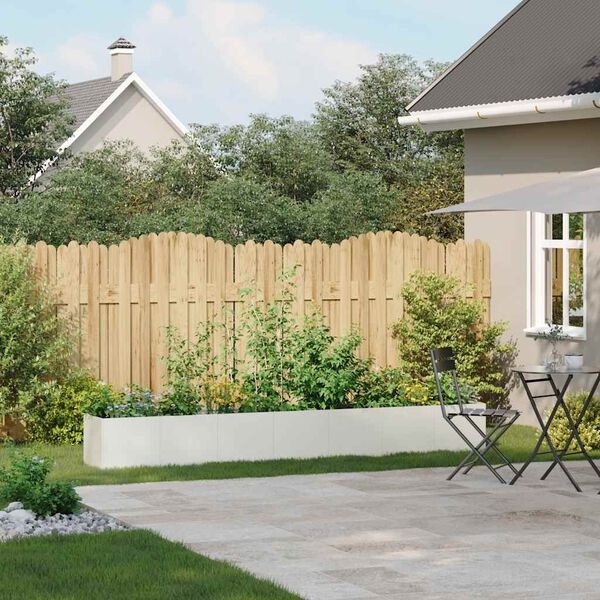 Vidaxl Jardinière XXL en acier blanc 280 cm - Jusqu'à -37% sur votre aménagement