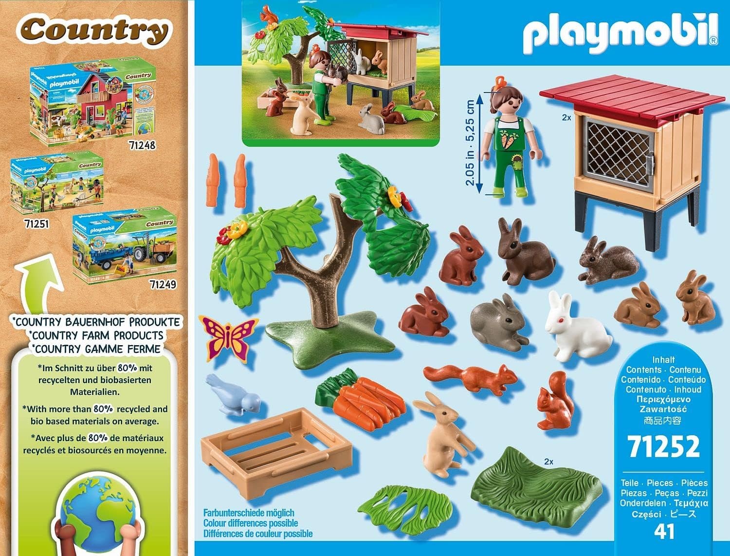 Enclos à lapins et figurines - 41 pièces - Jusqu'à -33% de remise
