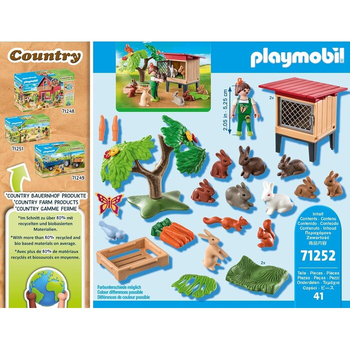Enclos à lapins et figurines - 41 pièces - Jusqu'à -33% de remise