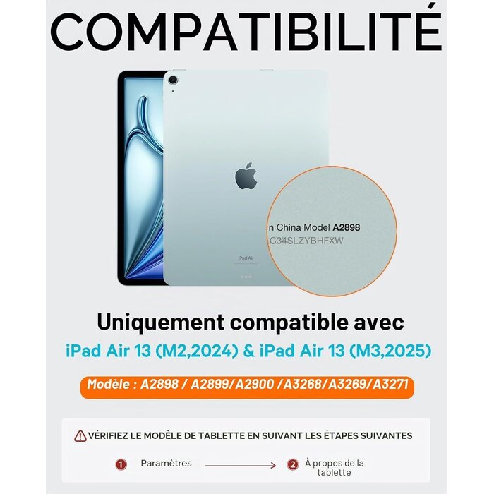Étui clavier avec trackpad pour iPad Air 13" M2 (2024) - 57% de remise