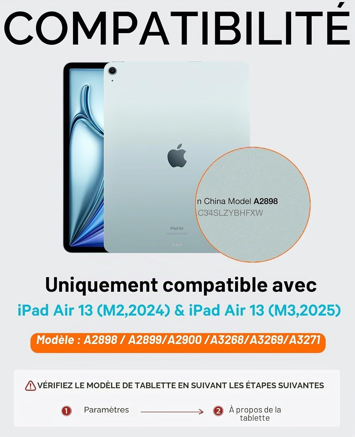 Étui clavier avec trackpad pour iPad Air 13" M2 (2024) - 57% de remise