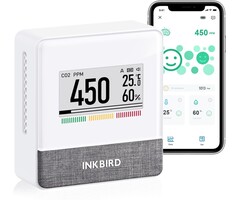 Moniteur de qualité de l'air NDIR avec écran E-ink - Jusqu'à 52 % de réduction