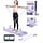 Plateforme de Pilates pliable - Violet - Résistance 23 kg - 60% de remise