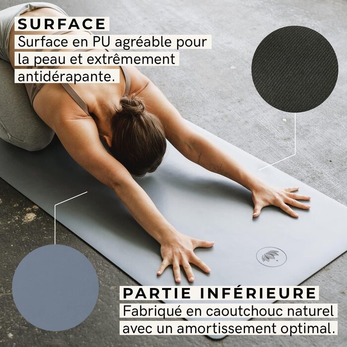Tapis de yoga antidérapant Aubergine - Jusqu'à 51% de remise