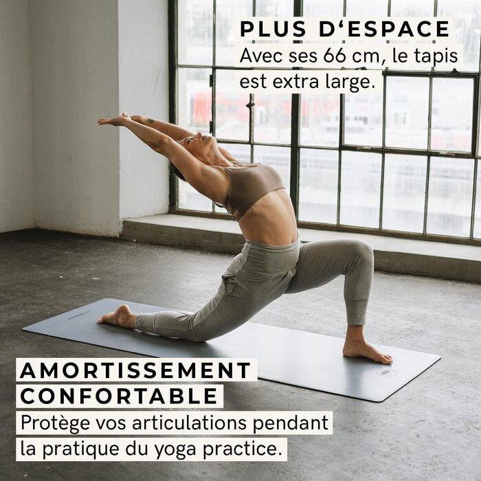 Tapis de yoga antidérapant Aubergine - Jusqu'à 51% de remise