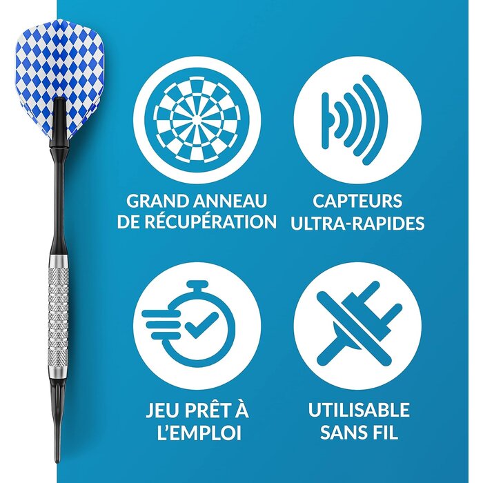 Cible de fléchettes électronique 8 joueurs - Jusqu'à -50% sur votre achat