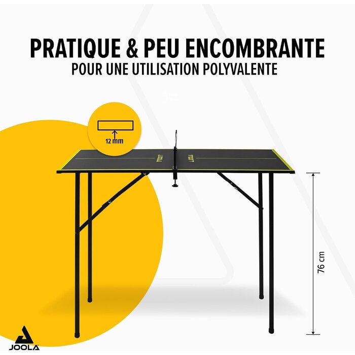 Mini table de ping-pong pliante 90x45cm - Jusqu'à -46% de remise