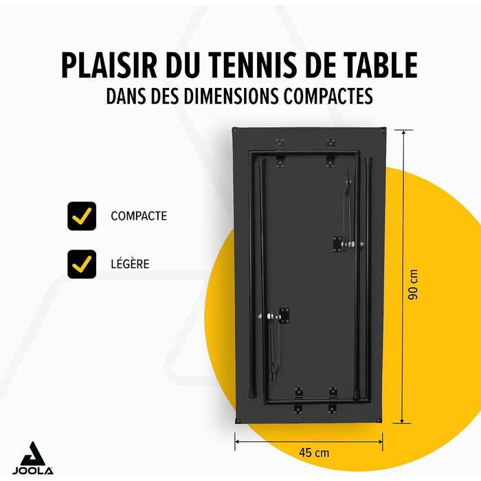 Mini table de ping-pong pliante 90x45cm - Jusqu'à -46% de remise