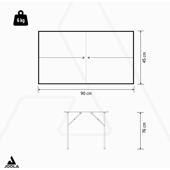 Mini table de ping-pong pliante 90x45cm - Jusqu'à -46% de remise