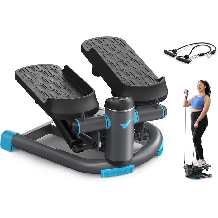 Mini Stepper 2-en-1 Fitness avec Bandes de Résistance - Jusqu'à -47%