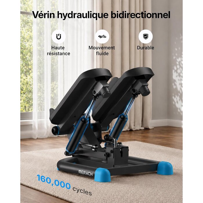 Mini Stepper 2-en-1 Fitness avec Bandes de Résistance - Jusqu'à -47%