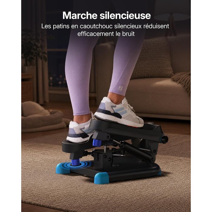 Mini Stepper 2-en-1 Fitness avec Bandes de Résistance - Jusqu'à -47%