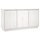 Buffet bas en pin massif blanc - 111 cm - Jusqu'à -41%