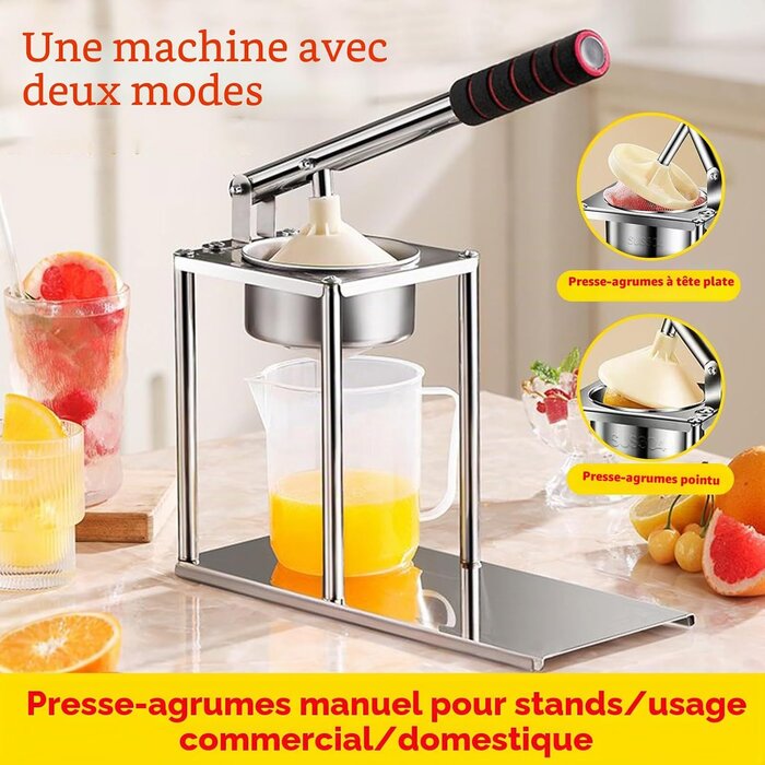 Presse-agrumes manuel en inox - Jusqu'à 43% de réduction