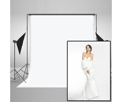 Kate Fond de studio photo blanc 1,8 x 2,7 m - Jusqu'à -40% sur votre équipement
