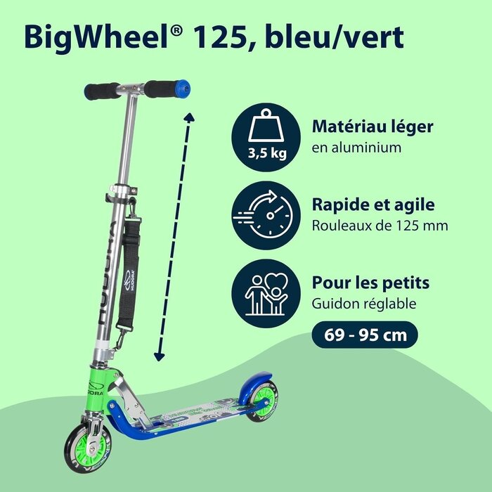 Hudora Trottinette pliable réglable - Jusqu'à -46% sur vos déplacements