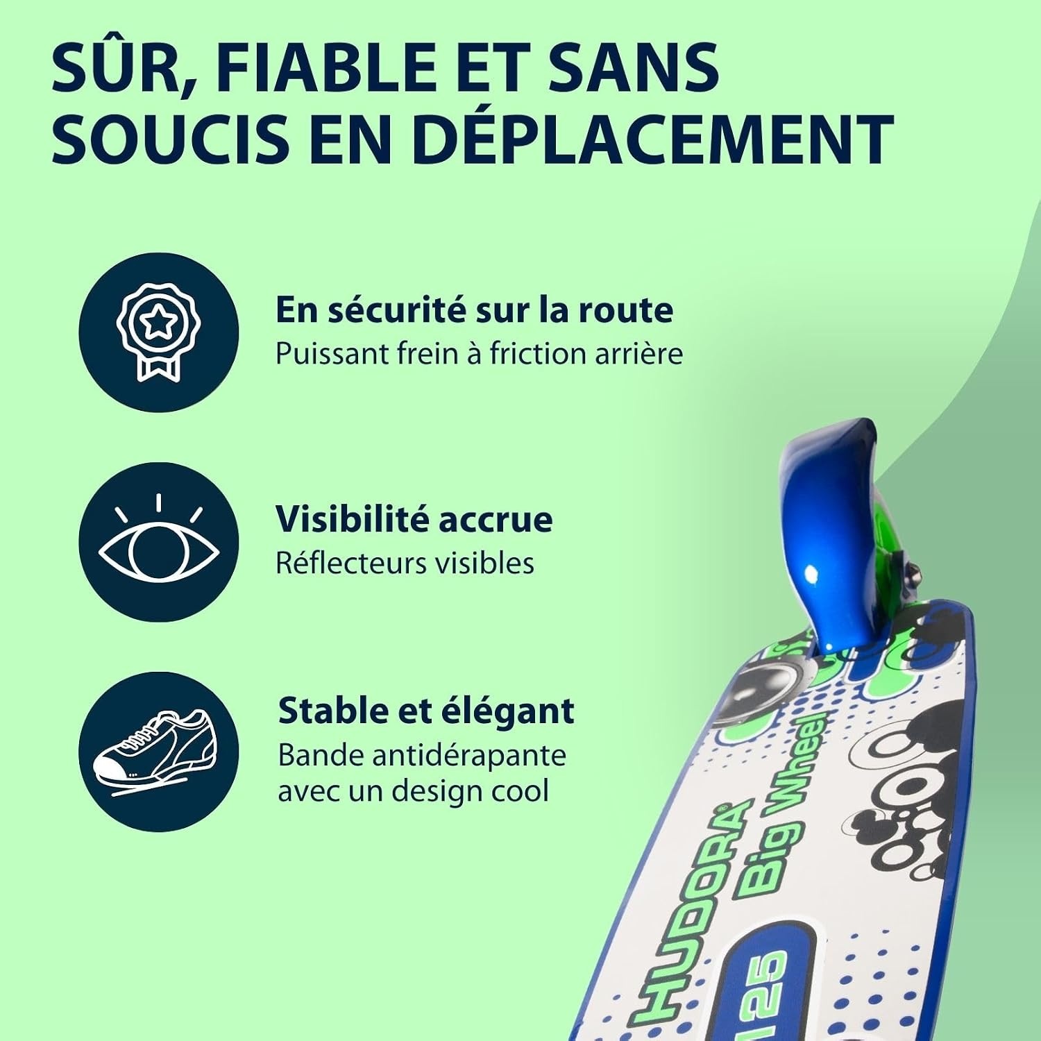 Hudora Trottinette pliable réglable - Jusqu'à -46% sur vos déplacements