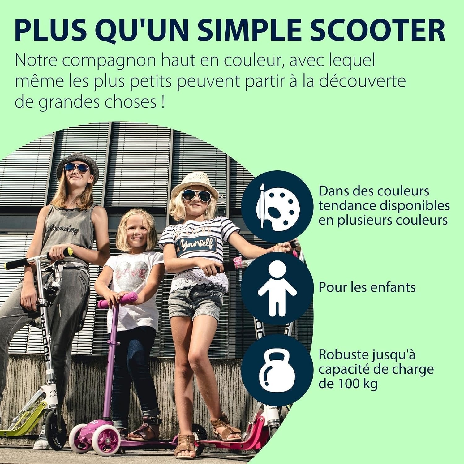 Hudora Trottinette pliable réglable - Jusqu'à -46% sur vos déplacements