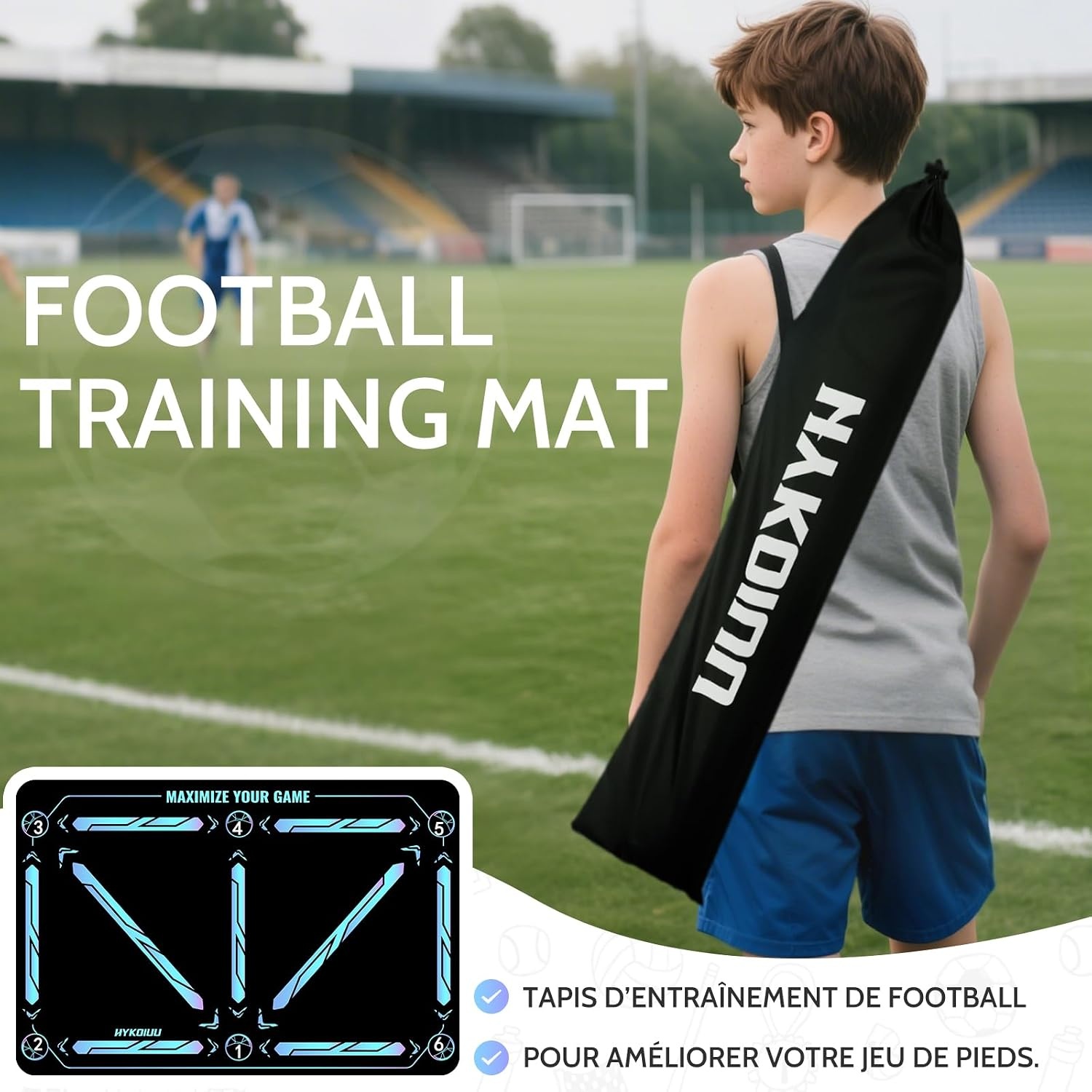 Tapis d'entraînement de football avec entraîneur de frappe - Jusqu'à -44%